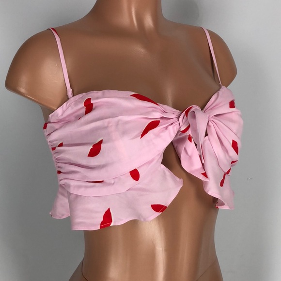 LPA Tie Front Bandeau Lips - Picture 5 of 11
